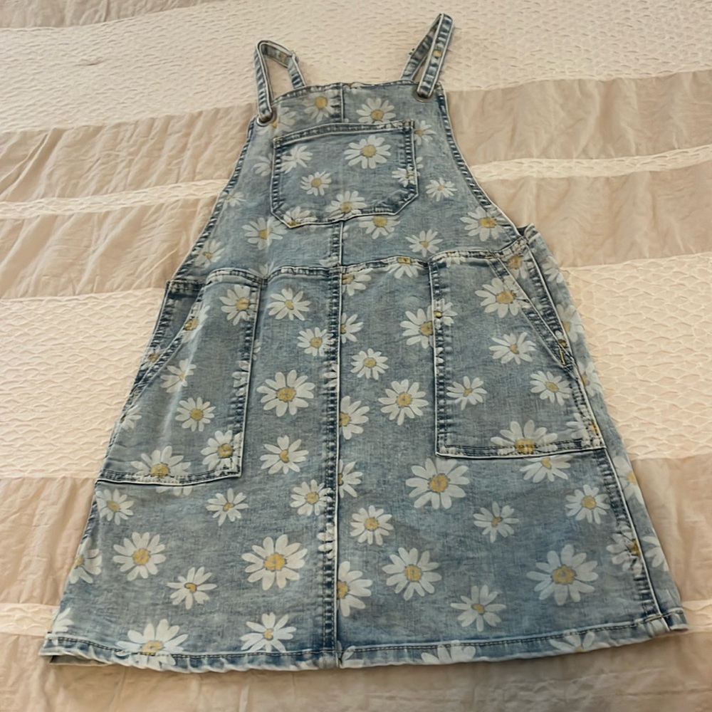 Cat and Jack Daisy denim overalls